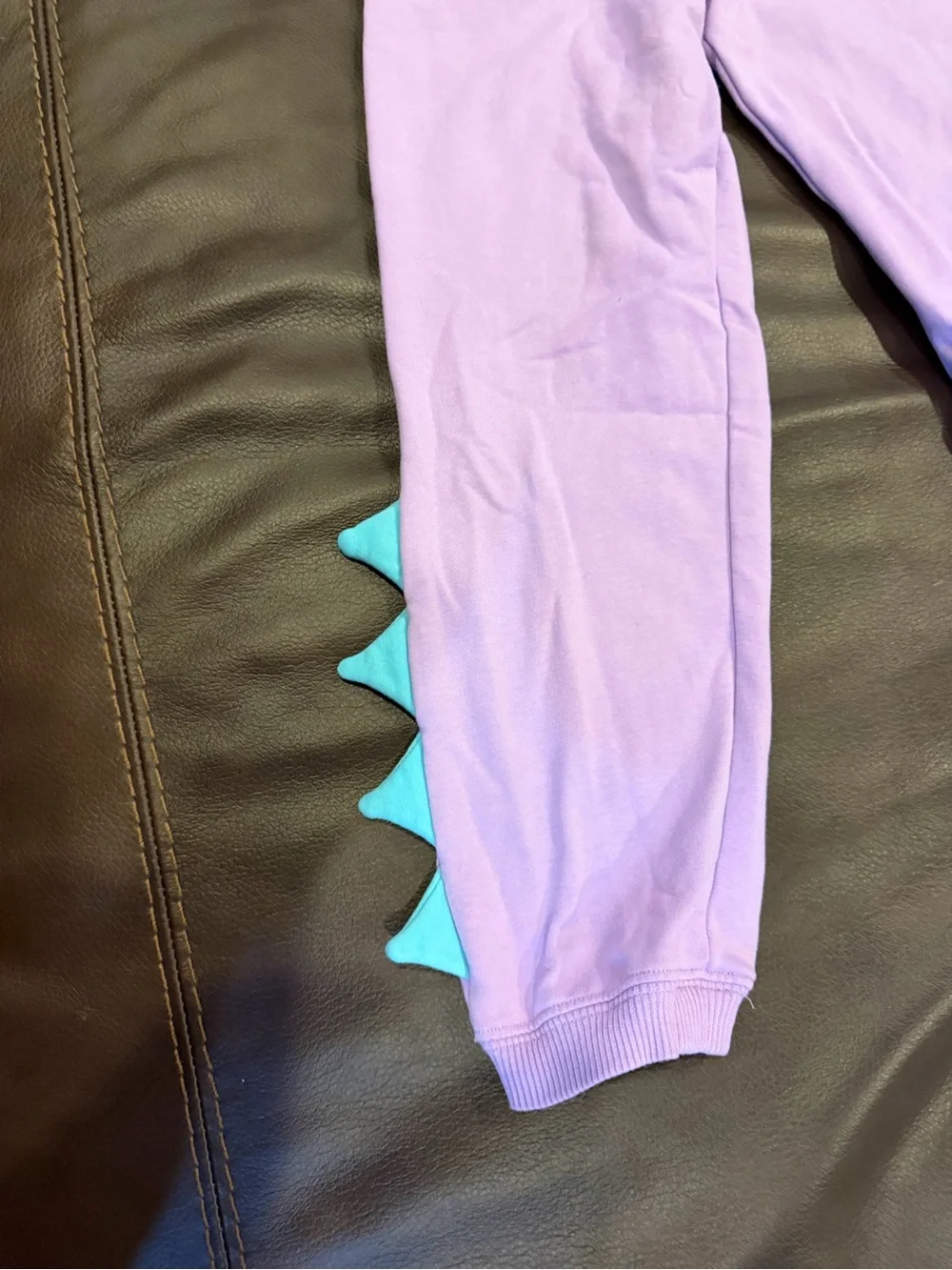 Gymboree Lavender Jogger Pants with Aqua Spike Accents